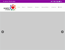 Tablet Screenshot of heartsforfamilies.org